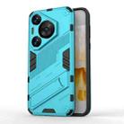 For Huawei Pura 70 Pro / 70 Pro+ Punk Armor 2 in 1 PC + TPU Phone Case with Holder(Blue) - 1