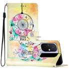 For Xiaomi Redmi 12C Colored Drawing Leather Phone Case(Dream Catcher) - 1