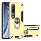 For Xiaomi Mi 10 5G / Mi 10 Pro 5G 2 in 1 Armour Series PC + TPU Protective Case with Ring Holder(Gold) - 1