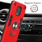 For Xiaomi Redmi Note 9S / Note 9 Pro / Note 9 Pro Max 2 in 1 Armour Series PC + TPU Protective Case with Ring Holder(Wine Red) - 4