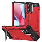 For Motorola Moto G 5G 2023 Matte Holder Phone Case(Red) - 1