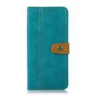 For iPhone 16 Pro Max Stitching Thread Calf Texture Leather Phone Case(Light Green) - 2