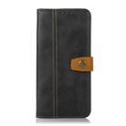 For iPhone 16 Pro Stitching Thread Calf Texture Leather Phone Case(Black) - 2