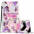 For Google Pixel 7 Pro Colored Drawing Leather Phone Case(Purple Marble) - 1