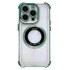 For iPhone 12 Pro Max 6D Electroplating Armor Magsafe Phone Case(Green) - 1