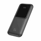 USAMS US-CD193 10000mAh 20W Portable Digital Display Power Bank with Cable(Black) - 1