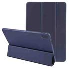 For Huawei MatePad 11 2023 GEBEI 3-folding Holder Shockproof Flip Leather Tablet Case(Dark Blue) - 1