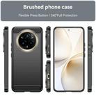 For Realme P3 Pro Brushed Texture Carbon Fiber TPU Phone Case(Black) - 2