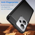 For Realme 14T 5G Brushed Texture Carbon Fiber TPU Phone Case(Black) - 3