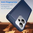 For Realme P3 5G Brushed Texture Carbon Fiber TPU Phone Case(Blue) - 3