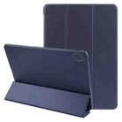 For Huawei MatePad Air 11.5 GEBEI 3-folding Holder Shockproof Flip Leather Tablet Case(Dark Blue) - 1