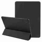 For Huawei MatePad SE 11 GEBEI 3-folding Holder Shockproof Flip Leather Tablet Case(Black) - 1