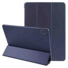 For Huawei MatePad SE 11 GEBEI 3-folding Holder Shockproof Flip Leather Tablet Case(Dark Blue) - 1