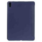 For Huawei MatePad SE 11 GEBEI 3-folding Holder Shockproof Flip Leather Tablet Case(Dark Blue) - 3