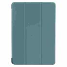 For Huawei MatePad SE 11 GEBEI 3-folding Holder Shockproof Flip Leather Tablet Case(Dark Green) - 2