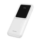 USAMS US-CD194 10000mAh 10W Portable Digital Display Power Bank with Cable(White) - 1