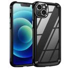 For iPhone 15 TPU + PC Lens Protection Phone Case(Black) - 1