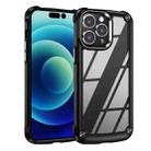 For iPhone 15 Pro Max TPU + PC Lens Protection Phone Case(Black) - 1