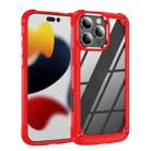 For iPhone 16 Pro TPU + PC Lens Protection Phone Case(Red) - 1