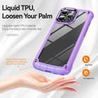 For iPhone 16 Pro TPU + PC Lens Protection Phone Case(Purple) - 3