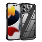 For iPhone 16 Pro Max TPU + PC Lens Protection Phone Case(Black) - 1