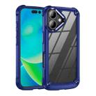 For iPhone 16 Plus TPU + PC Lens Protection Phone Case(Blue) - 1