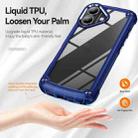 For iPhone 16 Plus TPU + PC Lens Protection Phone Case(Blue) - 2