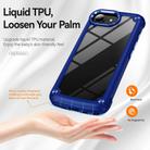For iPhone 16e TPU + PC Lens Protection Phone Case(Blue) - 3