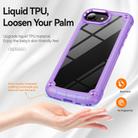 For iPhone 16e TPU + PC Lens Protection Phone Case(Purple) - 3
