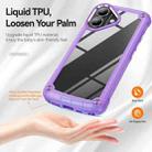 For iPhone 17 TPU + PC Lens Protection Phone Case(Purple) - 2