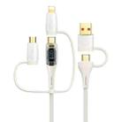 USAMS US-SJ616 PD 100W 6 in 1 Fast Charge Data Cable, Length: 1.2m(Beige) - 1