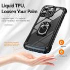 For iPhone 16 Pro Max TPU + PC Lens Protection Phone Case with Ring Holder(Black) - 2