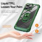 For iPhone 16 Pro Max TPU + PC Lens Protection Phone Case with Ring Holder(Green) - 2