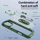 For iPhone 16 Pro Max TPU + PC Lens Protection Phone Case with Ring Holder(Green) - 3