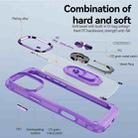 For iPhone 16 Pro Max TPU + PC Lens Protection Phone Case with Ring Holder(Purple) - 3