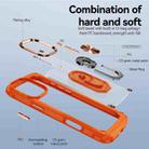 For iPhone 16 Pro Max TPU + PC Lens Protection Phone Case with Ring Holder(Orange) - 3