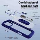 For iPhone 16 Pro TPU + PC Lens Protection Phone Case with Ring Holder(Blue) - 3