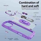 For iPhone 16 Pro TPU + PC Lens Protection Phone Case with Ring Holder(Purple) - 3