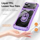 For iPhone 17 Pro Max TPU + PC Lens Protection Phone Case with Ring Holder(Blue) - 2