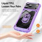 For iPhone 17 Pro Max TPU + PC Lens Protection Phone Case with Ring Holder(Purple) - 2