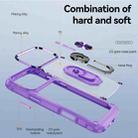For iPhone 17 Pro Max TPU + PC Lens Protection Phone Case with Ring Holder(Purple) - 3