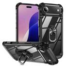 For iPhone 17 Air TPU + PC Lens Protection Phone Case with Ring Holder(Black) - 1