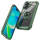 For iPhone 17 TPU + PC Lens Protection Phone Case with Ring Holder(Green) - 2