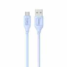 USAMS US-SJ620 2A USB to Micro USB Silicone Data Cable, Length: 1m(Blue) - 1
