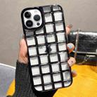 For iPhone 13 Pro 3D Grid Phone Case(Black) - 1