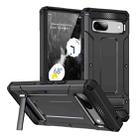 For Google Pixel 7 5G Matte Holder Phone Case(Black) - 1