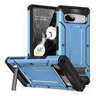 For Google Pixel 7 5G Matte Holder Phone Case(Space Blue) - 1