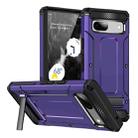 For Google Pixel 7 5G Matte Holder Phone Case(Purple) - 1