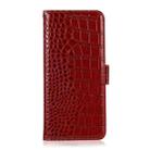 For iPhone 16 Crocodile Top Layer Cowhide Leather Phone Case(Red) - 3