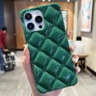 For iPhone 14 Pro Diamond Lattice Varnish TPU Phone Case(Green) - 1